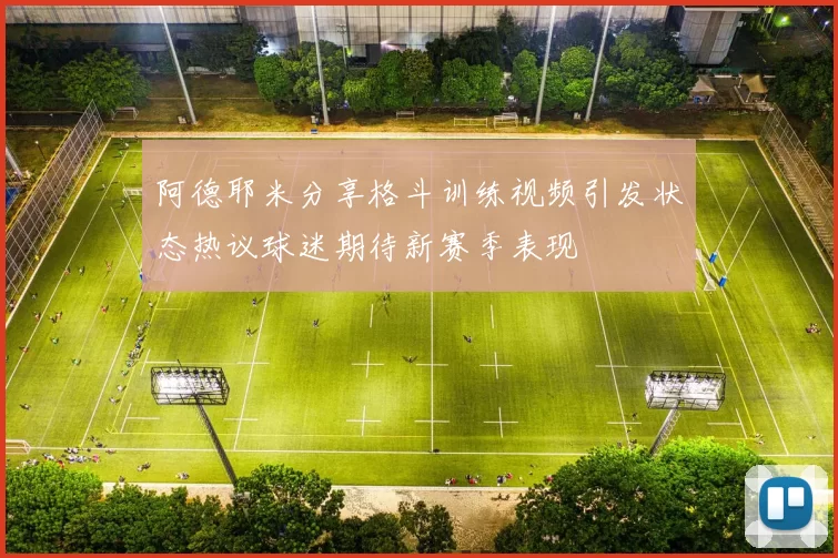 阿德耶米分享格斗训练视频引发状态热议球迷期待新赛季表现